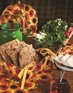 زیربشقابی رزین تاژ طرح افتابگردان