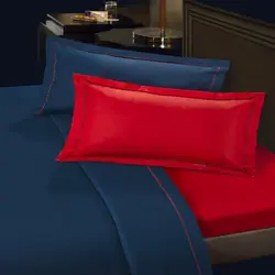 ست کاور لحاف دونفره رنگ سرمه ای قرمز