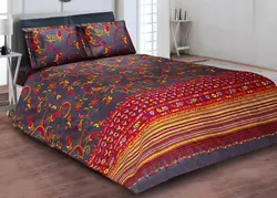 ست لحاف یکنفره سه تکه ساتن طرح لینا