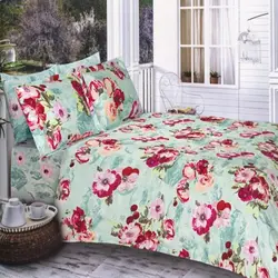 ست لحاف یکنفره سه تکه ساتن طرح مونالیزا