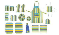 سرویس آشپزخانه 20 تکه رزین تاژ طرح رابید ابی کتان