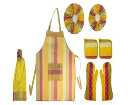 سرویس آشپزخانه 20 تکه رزین تاژ طرح رابید صورتی کتان