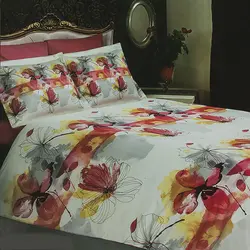 کاور لحاف تک دونفره ساتن وایت رز