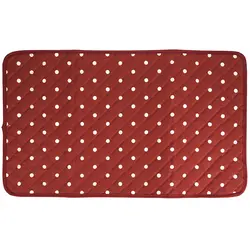 کنارسینکی (نم گیر ) کتان رزین تاژ طرح خالدار قرمز