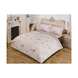 لحاف یکنفره تک ساتن طرح ارکید