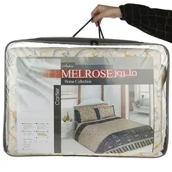 ملحفه روانداز تک یکنفره ملرز طرح کارتیر آبی ساتن