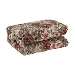 نیم ست ملحفه دونفره عرض160کتان طرح کاملیا