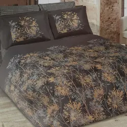 نیم ست ملحفه یکنفره عرض 120کتان طرح هرمس