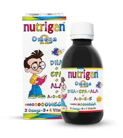 شربت مولتی ویتامین و امگا نوتریژن nutrigen حاوی روغن ماهی