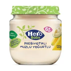 پوره مخلوط موز و ماست پروبیوتیک هرو بیبی Hero Baby