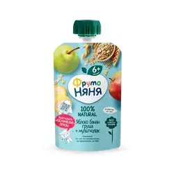 پوره ساندیسی غلات‌، سیب، موز و گلابی فروتونیانیا Frutonyanya