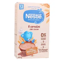 سرلاک هشت غله و کاکائو بدون شیر نستله 600 گرم Nestle