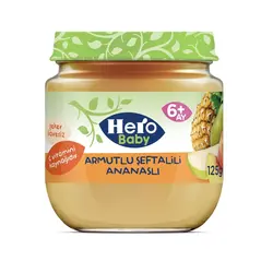 پوره میوه آناناس، گلابی و هلو هرو بیبی Hero Baby