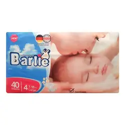 پوشک بارلی سایز 4 بسته 40 عددی + دستمال مرطوب هدیه | فروشگاه اینترنتی ایران بیبی