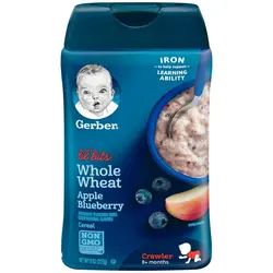 سرلاک گندم ٬ بلوبری و سیب بدون شیر گربر Gerber | فروشگاه اینترنتی ایران بیبی