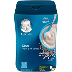 سرلاک برنج بدون شیر Gerber گربر 227 گرمی | فروشگاه اینترنتی ایران بیبی