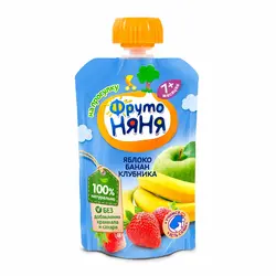 پوره ساندیسی سیب، موز و توت فرنگی فروتونیانیا Frutonyanya