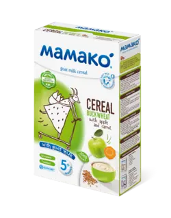 سرلاک پروبیوتیک گندم سیاه و سیب و هویج 200گرمی +5 ماماکو Mamako