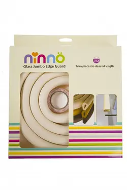 محافظ لبه شیشه نینو Ninno مدل جامبو رنگ بژ