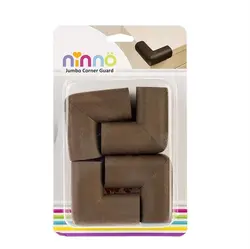 محافظ گوشه جامبو بزرگ نینو NINNO بسته 4 عددی رنگ قهوه ای | فروشگاه اینترنتی ایران بیبی
