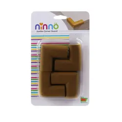 محافظ گوشه جامبو بزرگ نینو NINNO بسته 4 عددی رنگ گردویی | فروشگاه اینترنتی ایران بیبی