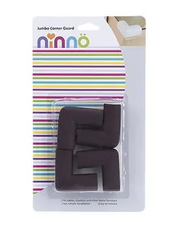 محافظ گوشه جامبو کوچک نینو NINNO بسته 4 عددی رنگ مشکی