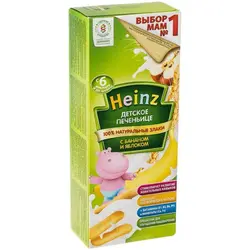 بیسکوییت انگشتی شیر و سیب و موز و گندم هاینز Heinz