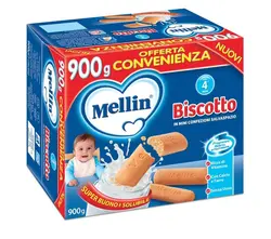 بیسکویت کلاسیک ملین +4 ماه ۹۰۰ گرمی Mellin