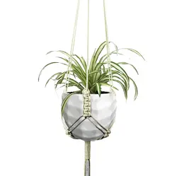 گلدان گندمی به همراه آویز مکرومه - ایران درخت