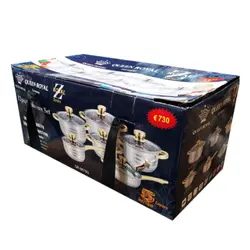 سرویس استیل کویین رویال 12 پارچه