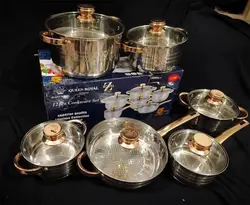 سرویس استیل کویین رویال 12 پارچه