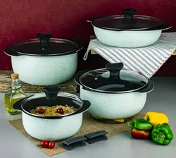 سرویس پخت و پز 10 پارچه گرانیتی فورج منتخب