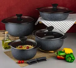 سرویس پخت و پز 10 پارچه گرانیتی فورج منتخب