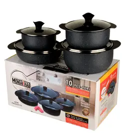 سرویس پخت و پز 10 پارچه گرانیتی فورج منتخب