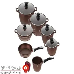 سرویس پخت و پز و ماهیتابه زرساب 12 پارچه  مدل ML-7400