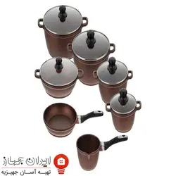 سرویس پخت و پز و ماهیتابه زرساب 12 پارچه  مدل ML-7400