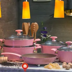 سرویس قابلمه گرانیتی 9 پارچه آیسل مدل pmt