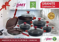 سرویس قابلمه گرانیتی 9 پارچه آیسل مدل pmt