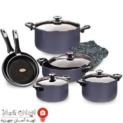 سرویس قابلمه و ماهیتابه گرانیتا زرساب  10 پارچه مدل GT-7500G