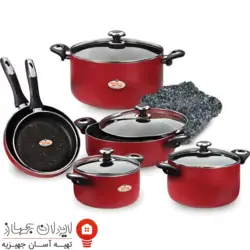 سرویس قابلمه و ماهیتابه گرانیتا زرساب  10 پارچه مدل GT-7500G