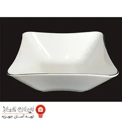 کاسه سالاد ( کاسه 23 ) چینی طوس مدل لب طلا
