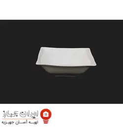 کاسه ماست ( کاسه 12 ) چینی تقدیس گل آرایی فلت سفید