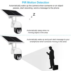 دوربین سیم کارتی خورشیدی Solar V380 ا V380 PRO Solar Battery 4G PTZ Camera