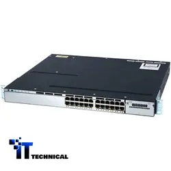 سوئیچ 24 پورت گیگ POE سیسکو | Cisco WS-C3750X-24P-S
