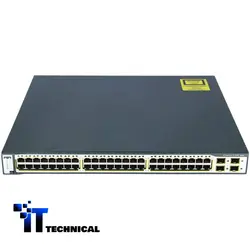 سوئیچ 48 پورت گیگ POE سیسکو | Cisco WS-C3750G-48PS-S