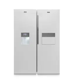 یخچال فریزر دو قلو لئوکو مدل ROYAL ( سفید چرم )