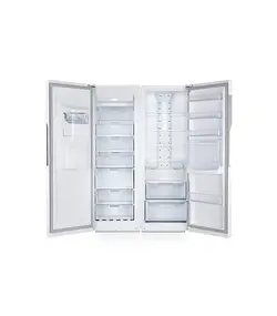 یخچال فریزر دو قلو لئوکو مدل ROYAL ( سفید چرم )