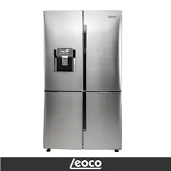 یخچال فریزر ساید بای ساید لئوکو مدل کوادرو استیل