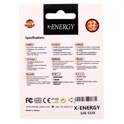 رم میکرو ۳۲ گیگ ایکس انرژی X-Energy 533X U1 C10 80MB/s