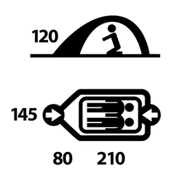 چادر husky مدل BIZAM 2 CLASSIC